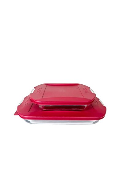 Generic Anchor Hocking, 4Pc Essential Bakeware Set With Lids (3 QTR. + 2 QTR)...
