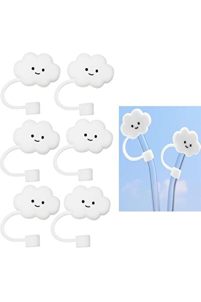 Generic Paporich 6Pcs Straw Cover, Suitable for Diameter 6-8mm Reusable Silic...