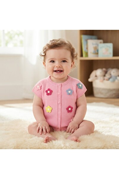 Erca Home Tekstil Ürünleri 100% Cotton Cotton Roba Collar Flowered Knitted Ve...