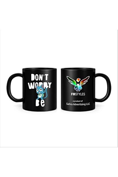 Generic FMstyles Fairy Tail, Don't Worry, Be Happy Mug, Black, FMS485