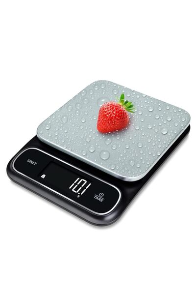 Generic Fradel Kitchen Food Scale - Water-Resistant, Stainless Steel Plate, B...