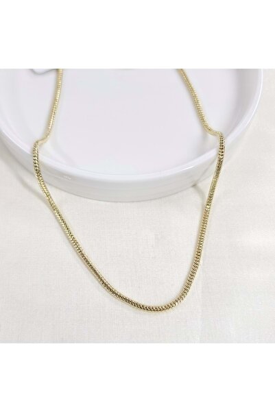 Güler Yüzlü Silver XUPING 2,5 MM BORU ZİNCİR KOLYE 70 CM GOLD