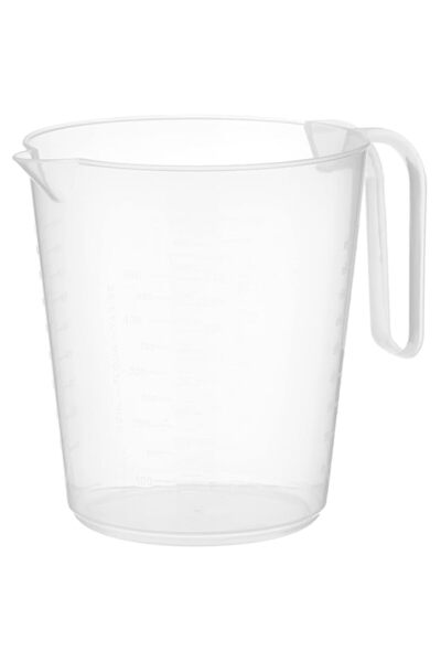 Generic Prestige Transparent Measuring Pot 1 L | White - PR42407