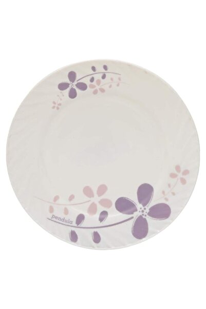 Generic Tendance'S Opal Glassware 10 Inch Dinner Plate, Floral White Hp100/6