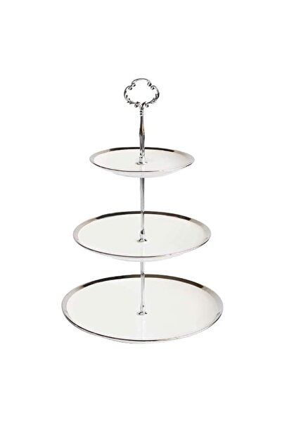 Generic Affogato Cupcake Stand Tower Dessert Display Plate 3-Tier Round White...