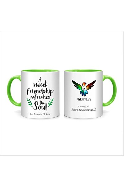 Generic FMstyles a Sweet Friendship Refreshes the Soul, Proverbs 27,9 Mug, Gr...