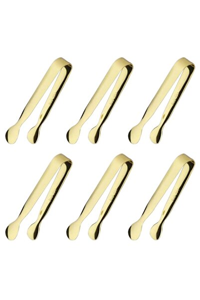 Generic Sunenlyst 6PCS Ice Tongs Mini Sugar Tongs 4.25Inch Stainless Steel Sm...