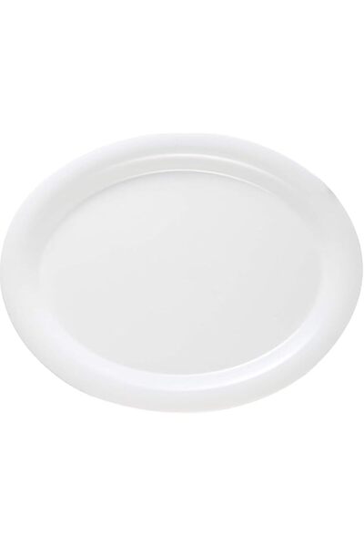 Generic Servewell Melamine White Oval Serving Platter 31x25cm