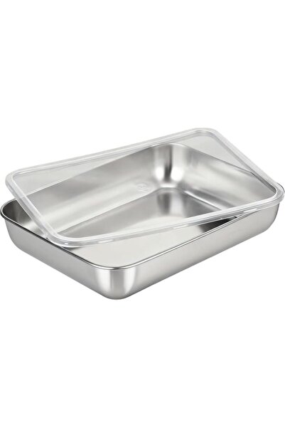 Generic Jelly Roll Pan with Lid Stainless Steel, Rectangle Baking Sheet 25 x ...