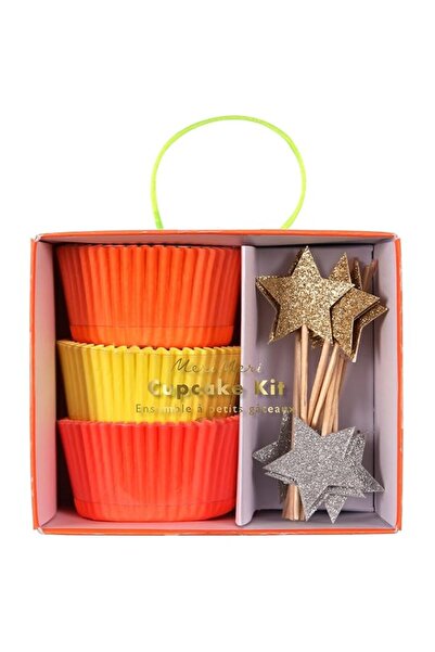 Generic Meri Meri Neon and Star Cupcake Kit