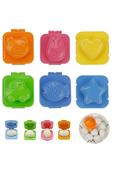 Generic 6-Piece Cartoon Rice Ball & Egg Mold Set, Easy Shape Mold for Bunny, ...