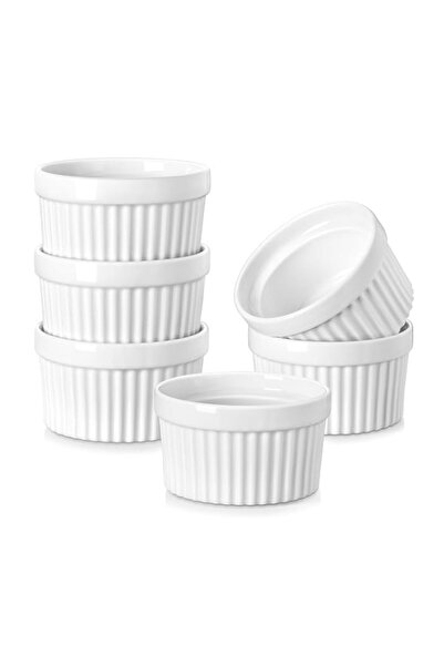 Generic MALACASA Ramekins 6 oz Oven Safe, Porcelain Creme Brulee Ramekins Pud...