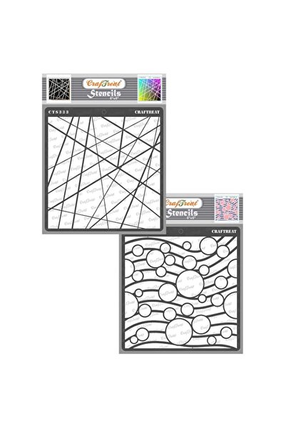 Generic CrafTreat Geometric Stencils for Painting on Wood, Wall, Tile, Canvas...
