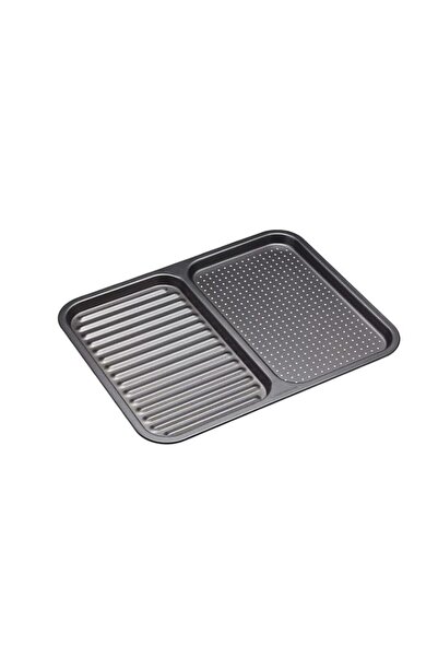 Generic Master Class Non-Stick Divided Baking Tray, 39X31X15cm, Sleeved