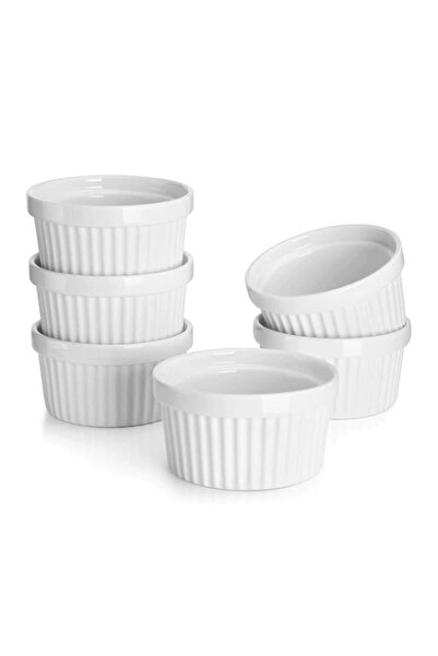 Generic Sweese 8 oz Ramekins Set of 6, Creme Brulee Ramekins Oven Safe, Porce...