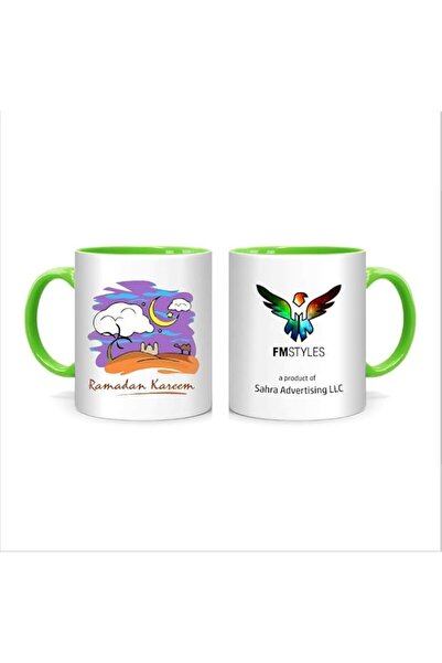 Generic FMstyles Ramadan Kareem Paint Design Mug, Green (FMS495)