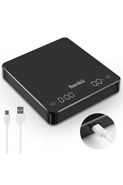 Generic Baeskii Digital Coffee Scale with Timer, Rechargeable Drip Espresso S...