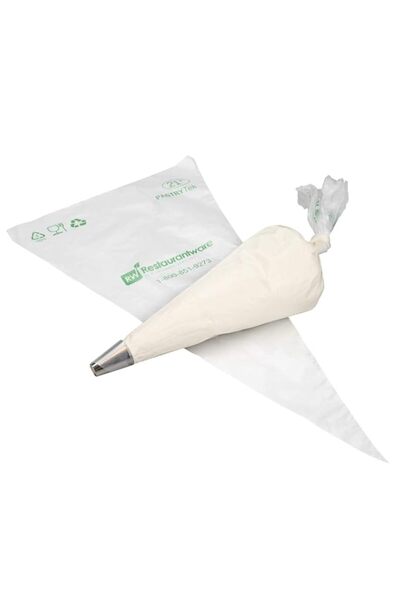 Generic Pastry Tek Clear Plastic Easy Grip Pastry Piping Bag - Recyclable - 2...