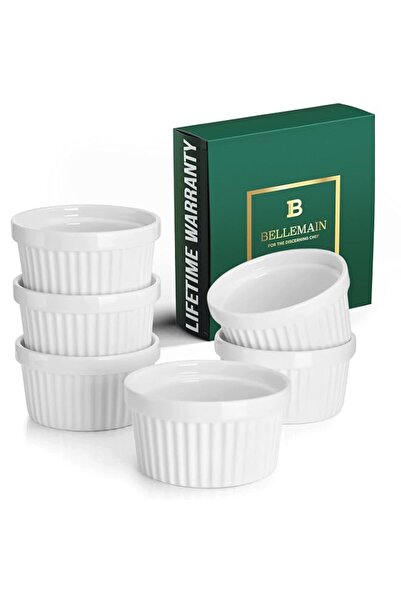 Generic Bellemain Porcelain Ramekins, set of 6 10 oz.