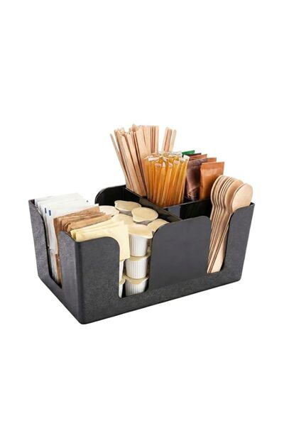 Generic Restaurantware RWT0484 Plastic Condiment Caddy Napkin Holder - 6 Comp...