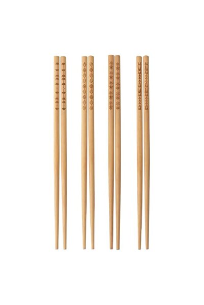Generic I-K-E-A TREBENT Chopsticks Bamboo, 4 Pairs