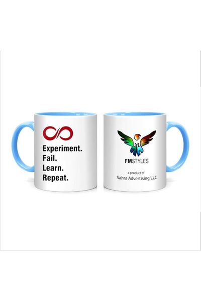 Generic FMstyles Experiment, Fail, Learn, Repeat Mug, Blue (FMS589)