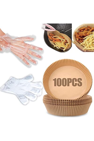 Generic 100pc Air Fryer Paper Liner, Non-stick Oil-proof Natural Food Grade P...