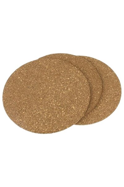 Generic Meberg GP00588_x3 Pot Coasters Set of 3 Cork Round Diameter 18.5 cm L...