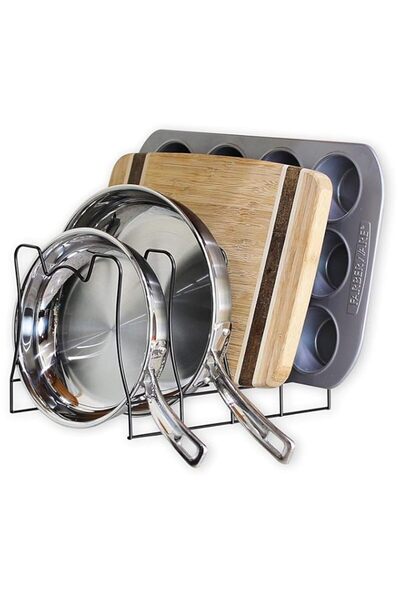 Generic Simple Houseware (Bronze) - Kitchen Pot Lid Rack Holder Organiser, Br...