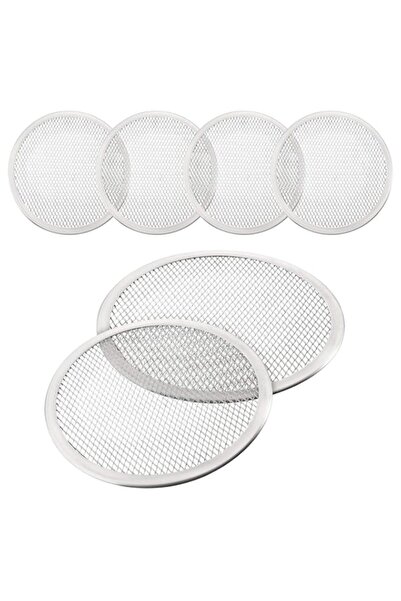 Generic Boao 4 Pieces 10 Inch Seamless Round Pizza Screen Aluminum Mesh Pizza...