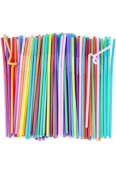 Generic Colorful Flexible Bendable Straw Drinking Straws Valentine'S Day Wedd...