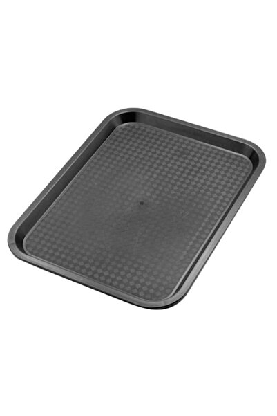 Generic Sunnex Polypropylene Fast Food Tray - Black 41.5x31 cm