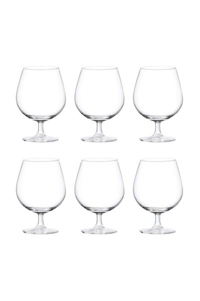 Generic Ocean Madison Cognac, Set Of 6, Clear, 650 Ml, 015N22, Chalice Glass,...