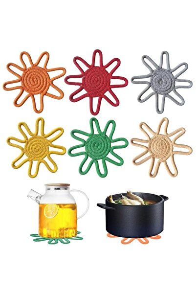 Generic Tazweeq Trivets for Hot Dishes, Heat Resistant Cotton Hot Pads for Po...