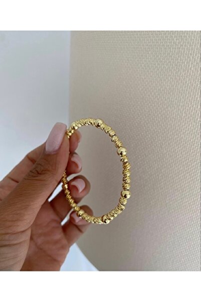 Bade Jewelry Fd Vip Gold Dorical Flexible Model Anti-Tarnish Steel Stylish Br...