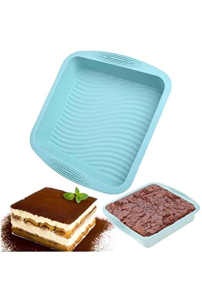 Generic Silicone Baking Pan, Square Cake Mould, Non-Stick Brownie Baking Tray...