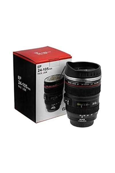 Generic Camera Lens Shape Self Auto Mixing Cup Stainless Steel Lazy Self Stir...