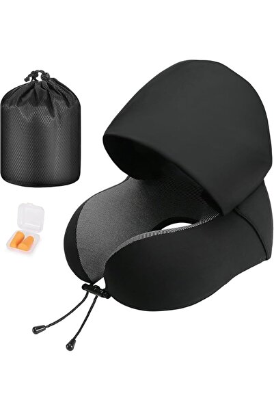 Cirorld Sailorworld Travel Neck Pillow, Memory Foam Travel Pillow with Hood, ...