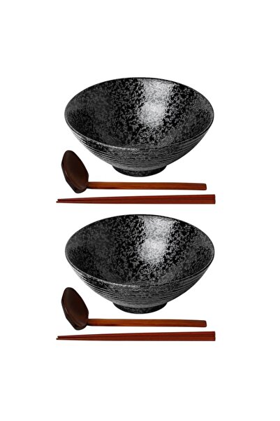 Generic Kanwone Ceramic Japanese Ramen Bowl Set, Noodle Soup Bowls - 37 Ounce...
