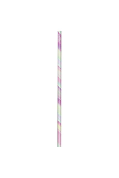Generic Creative Converting Paper Straw 24 Pieces Set, Iridescent