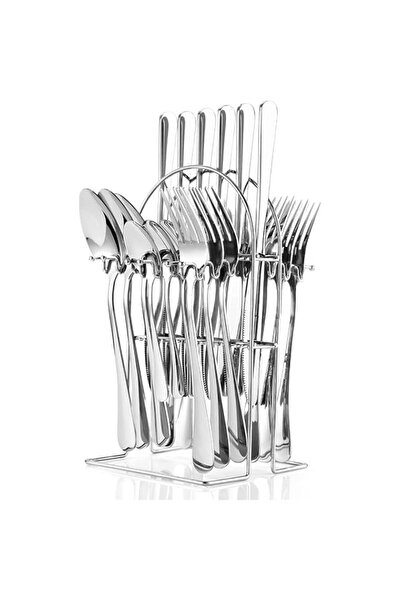 Generic Arabest Silverware Set,Tableware,24 Piece Flatware Set With Stand,Sta...