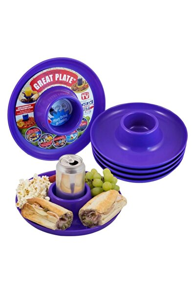 Generic Great Plate Food And Beverage Plate, Purple, 10 Inch, Gpl-Prpl