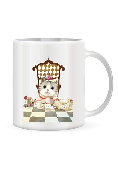 Generic 11oz lovely cat printed coffee mug, ceramic mug