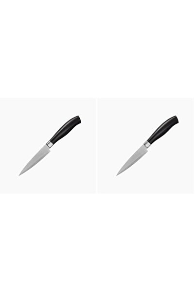 Generic FEELINGS Kitchen Knife with Black Handle (9CM) (Pack of 2)