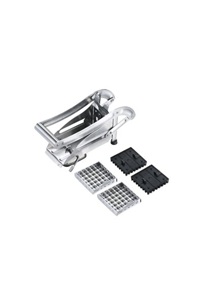 Generic French Fry Cutter With 2 Blades For Potatoes Carrots Cucumbers Silver...