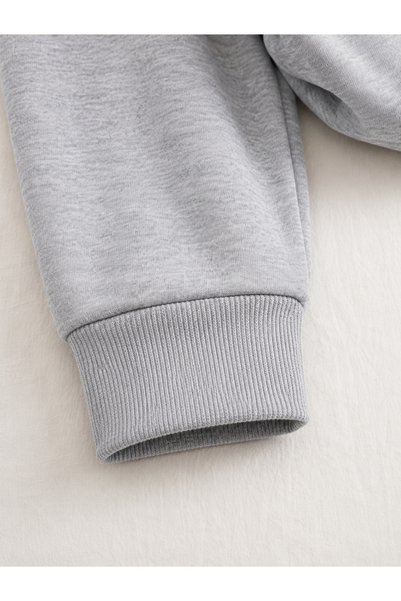 ESADE Women's College Teddy Bear Graphic Printed Comfortable Fit Crew Neck Gray Sweatshirt