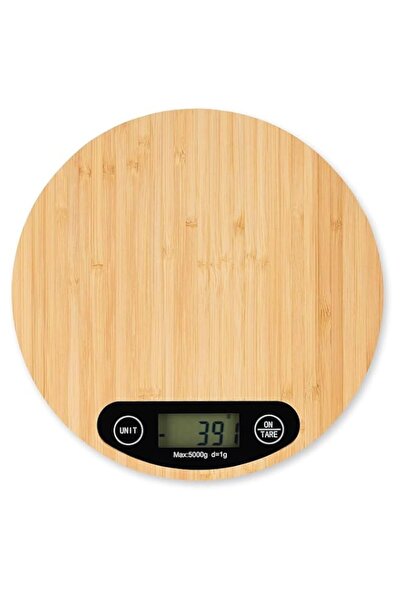 Generic 5kg Precision Kitchen Scale with Bamboo Top, Easy-to-Read LCD Display...