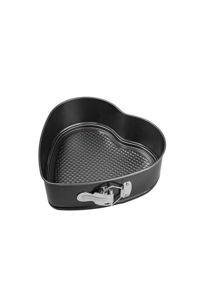 Generic FEELINGS Heart Shaped Springform Baking Pan, Dark Grey, 9 Inch, Non-S...
