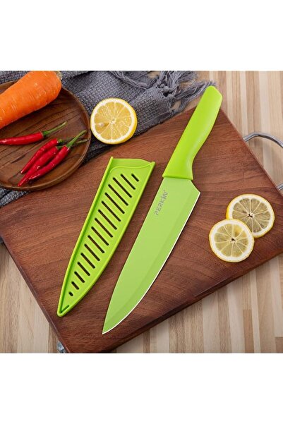 Generic Perkin Chef Knife Kitchen Knife with Sheath Cooking Knife Stainless S...
