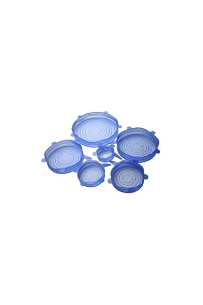 Generic 6-Piece Reusable Stretch Lids Blue AMZ-N29902918A
